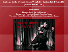 Tablet Screenshot of organictango.info